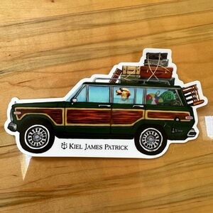 Kiel James Patrick Wagoner Yellow Lab Dog Beach Vacation Sticker Newport Cape